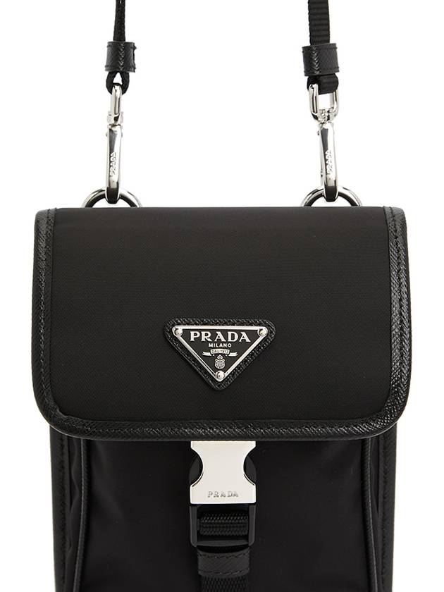 Re-Nylon Saffiano Leather Mini Bag Black - PRADA - BALAAN 9