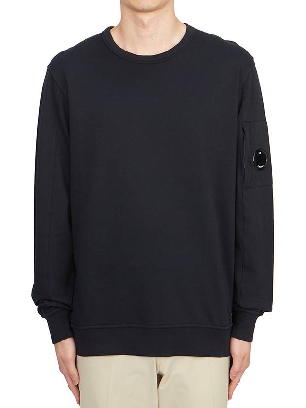 Light Fleece Sweatshirt Navy - CP COMPANY - BALAAN 2