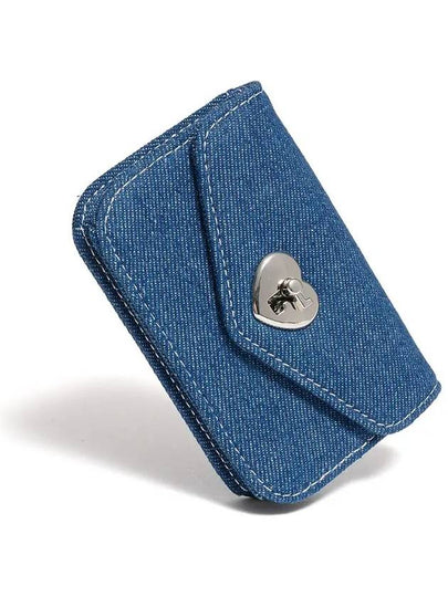 Heartlock compact business card card wallet denim - LE MASQUE - BALAAN 2