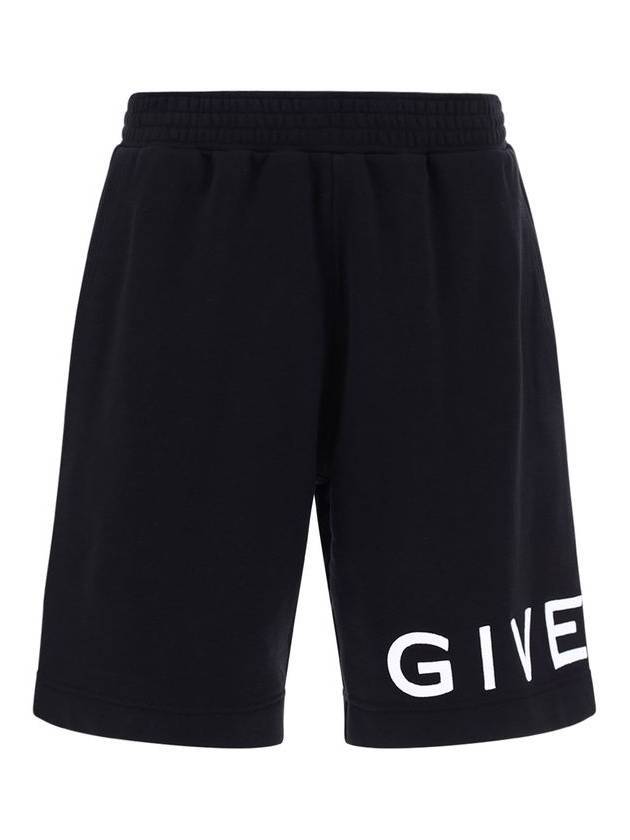 Logo Print Shorts Black - GIVENCHY - BALAAN 1