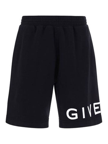 Logo Print Shorts Black - GIVENCHY - BALAAN 1