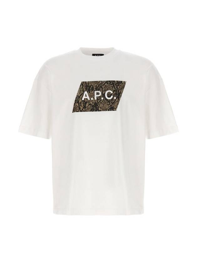 Cobra Logo Short Sleeve T-Shirt White - A.P.C. - BALAAN 1