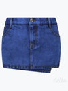 Foam Short H-Line Skirt Blue - VIVIENNE WESTWOOD - BALAAN 2