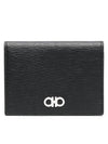 Gancini Card Wallet Black - SALVATORE FERRAGAMO - BALAAN 1