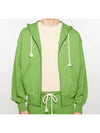 Small Face Logo Patch Zip-Up Hoodie Green - ACNE STUDIOS - BALAAN 2