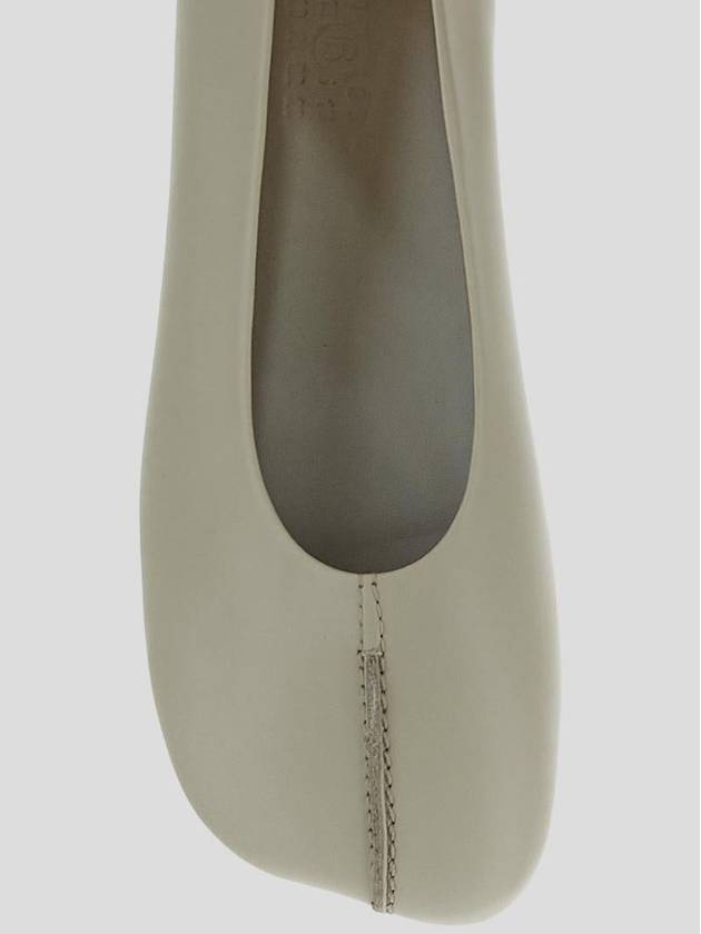 Stitched Out Leather Flats Ivory - MAISON MARGIELA - BALAAN 5