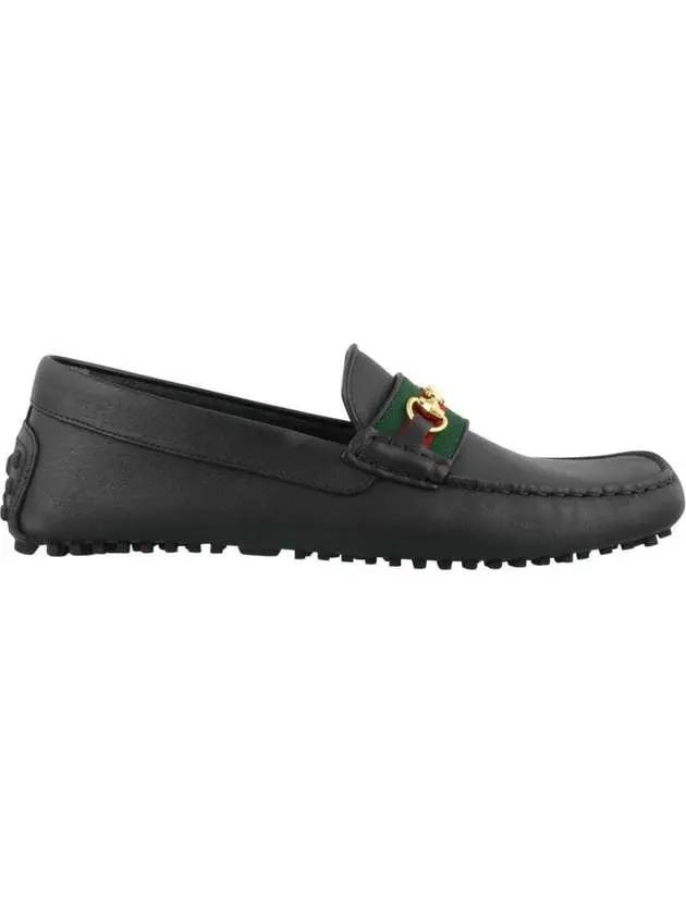 Web Horsebit Driving Shoes Black - GUCCI - BALAAN 1