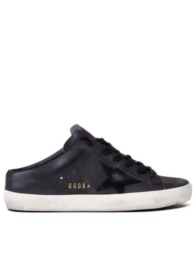 Superstar Sabot Suede Low Top Sneakers Black - GOLDEN GOOSE - BALAAN 2