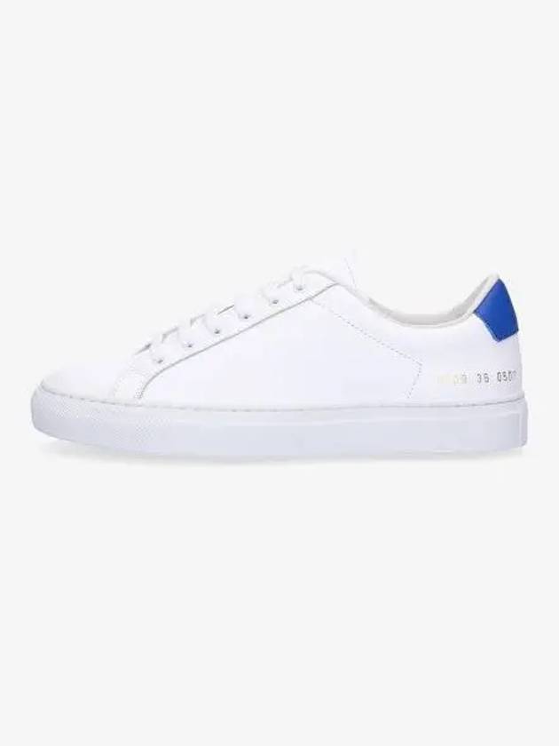 Retro Low Top Sneakers White Blue - COMMON PROJECTS - BALAAN 2