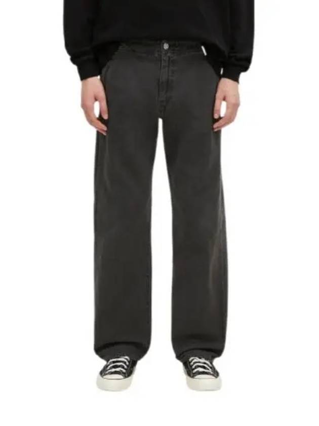 Trucker Ash Ribbon Canvas Straight Pants Black - OUR LEGACY - BALAAN 2