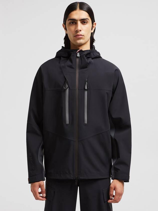 Orden Nylon Zip-Up Hoodie Black - MONCLER - BALAAN 4