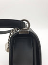 Boy Silver Hardware Medium Lambskin Flap Shoulder Bag Black - CHANEL - BALAAN 10