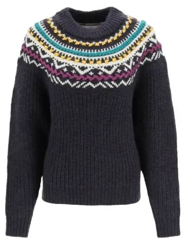 GIL PU1939 22A078E 30FN Gil jacquard wool sweater - ISABEL MARANT - BALAAN 1