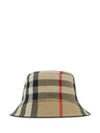 Check Pattern Cotton Bucket Hat Beige - BURBERRY - BALAAN 2