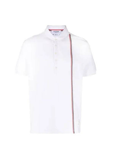 RWB Stripe Polo Shirt White - THOM BROWNE - BALAAN 2