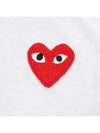 Play Red Heart Waffen Short Sleeve T-Shirt White P1 T108 2 - COMME DES GARCONS - BALAAN 6