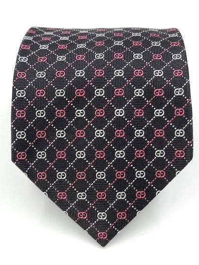 GG Dot Pattern Silk Tie Red White Black - GUCCI - BALAAN 2