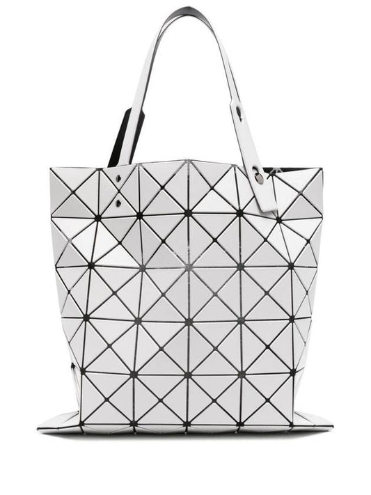 Lucent Matte Geometric Panel Tote Bag White - ISSEY MIYAKE - BALAAN 1