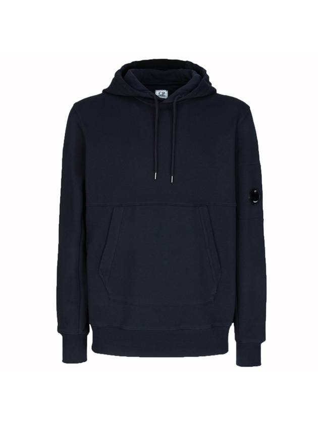 Men's Lens Wappen Fleece Hoodie Navy - CP COMPANY - BALAAN 1