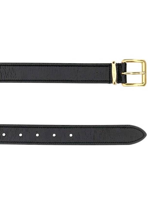 Smooth Grain Leather Belt Black - MIU MIU - BALAAN 3