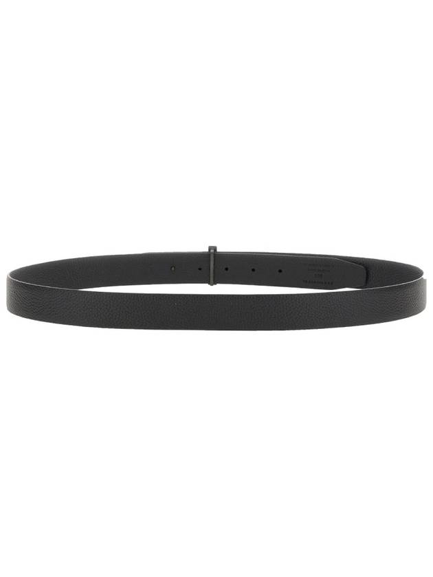 Black Reversible Leather Belt Black - TOM FORD - BALAAN 8