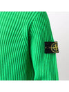 Full Rib Pure Wool Crewneck Knit Top Bright Green - STONE ISLAND - BALAAN 4