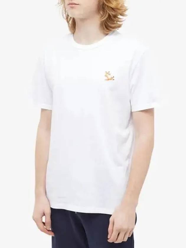 Chillax Fox Patch Classic Short Sleeve T-Shirt White - MAISON KITSUNE - BALAAN 4