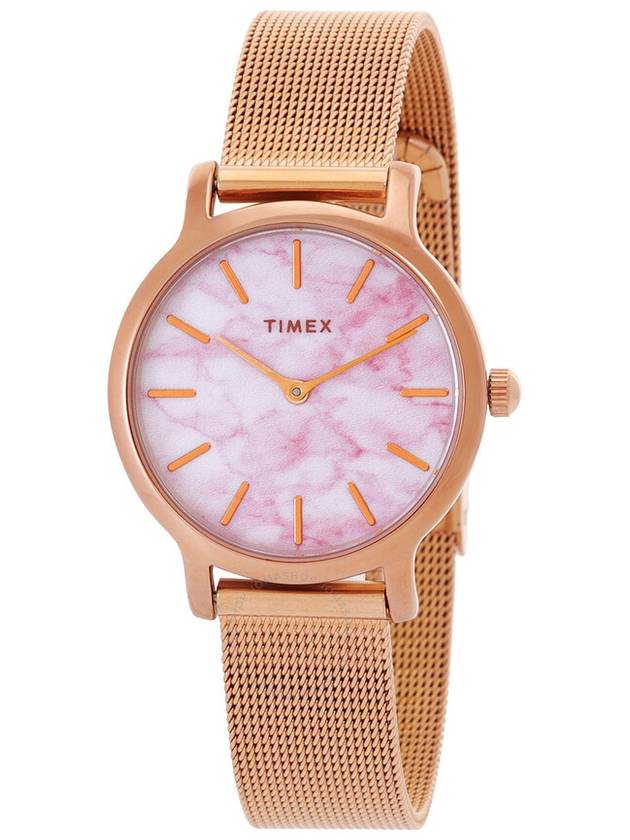 Timex Transcend Quartz Marble Dial Ladies Watch TW2T81000 - TIMEX - BALAAN 1