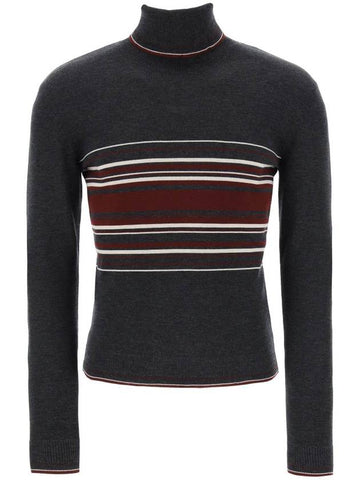 23 fw Striped Wool Turtleneck Sweater Dolce GABBANA GXQ81T JCVG3 S9000 B0230474720 - DOLCE&GABBANA - BALAAN 1