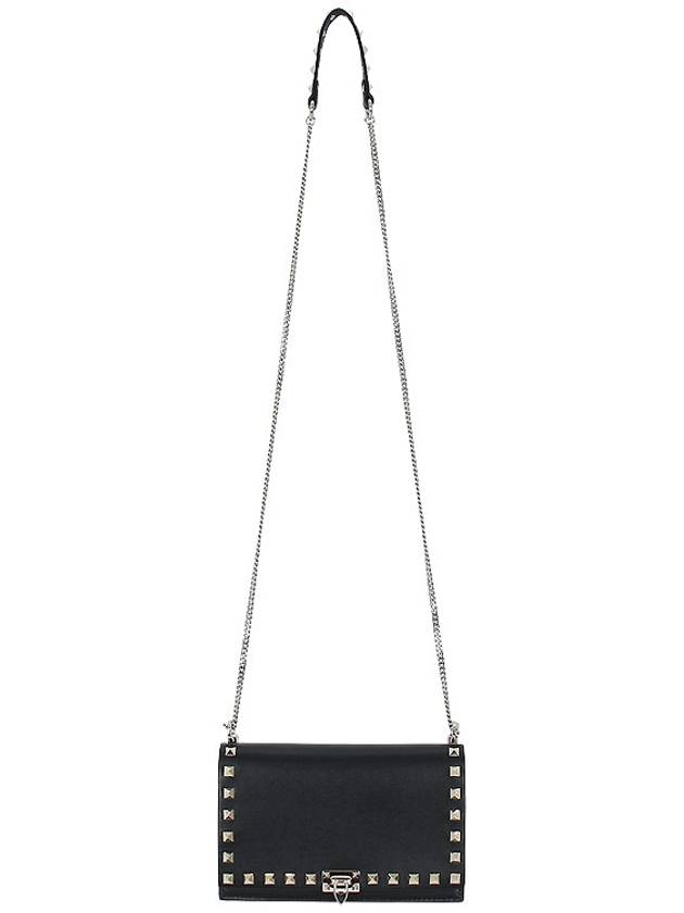 Rockstud Shoulder Bag Black - VALENTINO - BALAAN 4