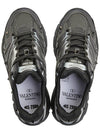 Leather Low Top Sneakers Black - VALENTINO - BALAAN 3