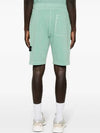 Compass Badge Cotton Track Shorts Green - STONE ISLAND - BALAAN 4