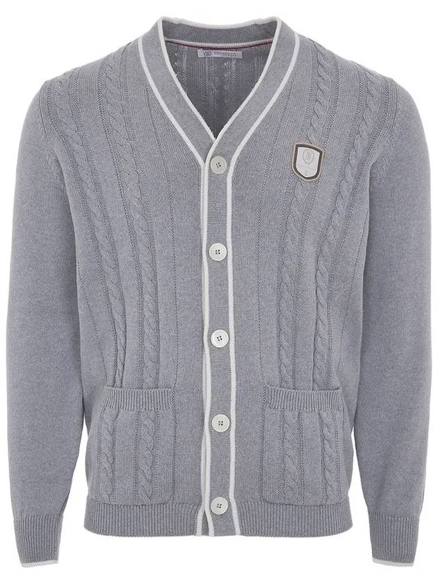 Button Cardigan Grey - BRUNELLO CUCINELLI - BALAAN 2