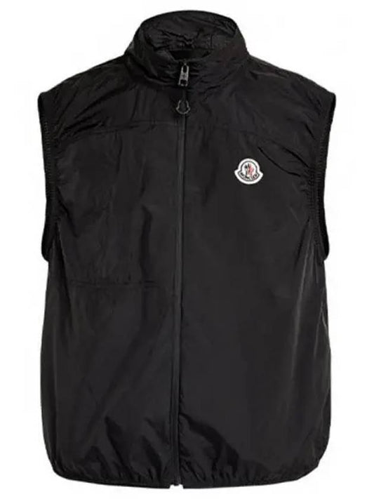 1A00122 5396L 999 ARASHI logo patch vest black men s TJ 271369 - MONCLER - BALAAN 1