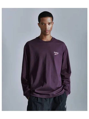 Sports Artwork Long Sleeve Burgundy - REEBOK - BALAAN 1