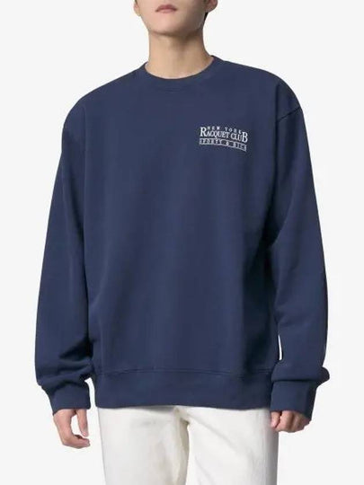 Logo Print Sweatshirt Navy - SPORTY & RICH - BALAAN 2