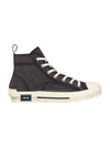 B23 Oblique Kumo High Top Sneakers Black - DIOR - BALAAN 1