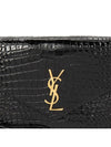 Monogram Cassandra Clutch Bag Black - SAINT LAURENT - BALAAN 8