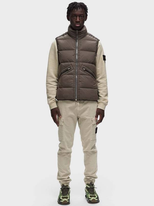 Seamless Tunnel Nylon Down Vest Green - STONE ISLAND - BALAAN 3