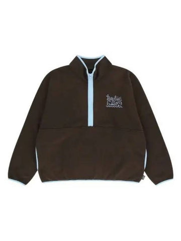 Tow Toe Archive Strange Logo Fleece Brown - TOWTOW.ARCHIVE - BALAAN 1