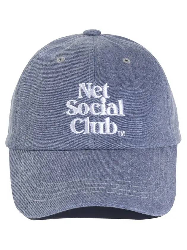 PIGMENT STITCH CAP SLATE BLUE - NET SOCIAL CLUB - BALAAN 5