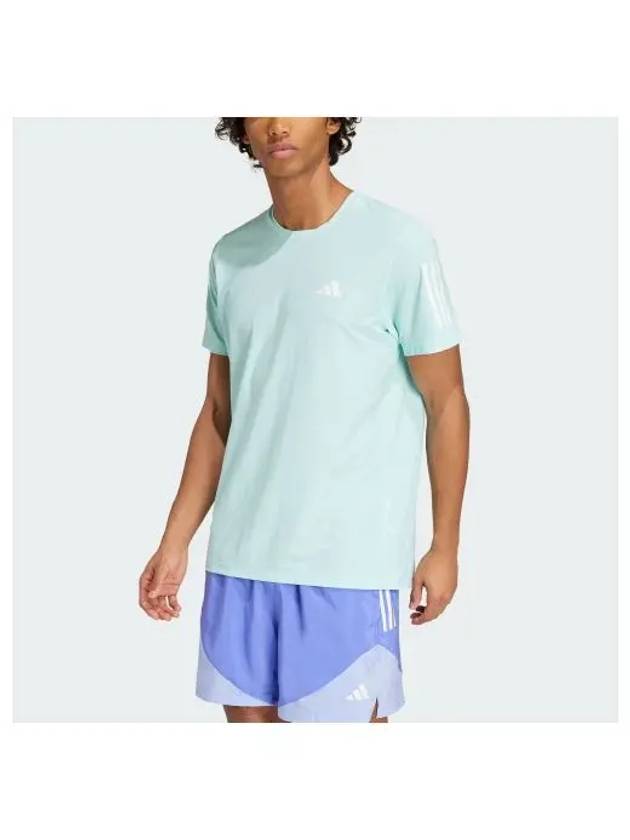 Own The Run Short Slevee T Shirt Semi Flash Aqua - ADIDAS - BALAAN 2