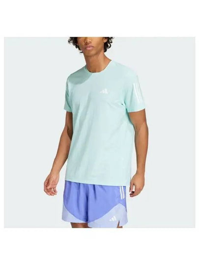 Own The Run Short Slevee T Shirt Semi Flash Aqua - ADIDAS - BALAAN 2