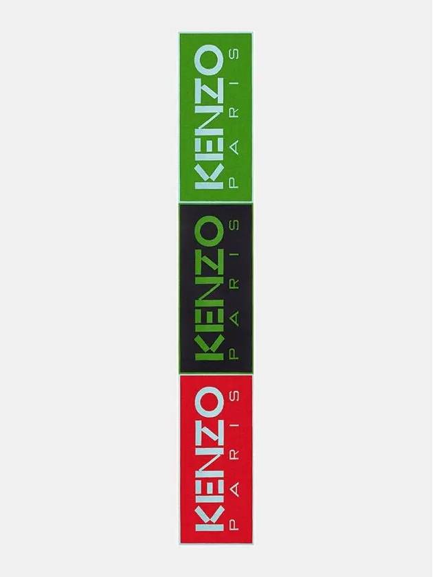 Logo Box Cotton Wool Muffler - KENZO - BALAAN 4