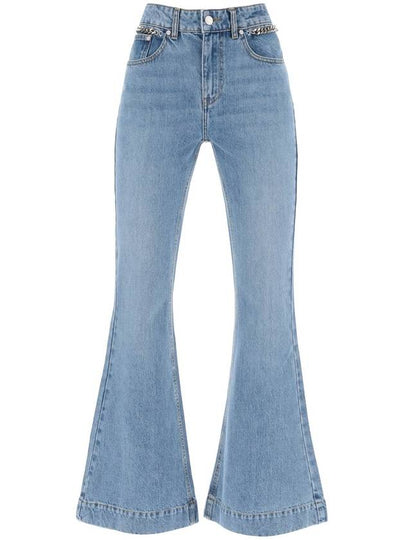 Denim Straight Pants 6D0181 3SPH564599 Blue - STELLA MCCARTNEY - BALAAN 2