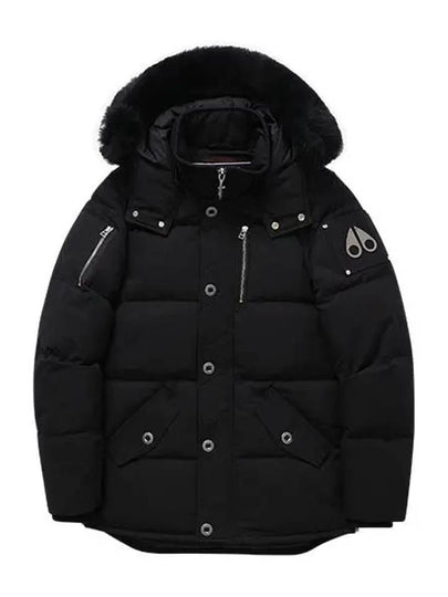 Original 3Q Hooded Padding Black Shearling Black - MOOSE KNUCKLES - BALAAN 2