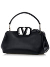 Women's V Logo Tote Bag Black - VALENTINO - BALAAN 3