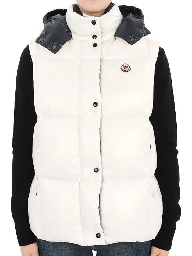 Kids LUZULE Hooded Padded Vest Ivory 1A00027 68950 034 12 14A Adults can be worn - MONCLER - BALAAN 2