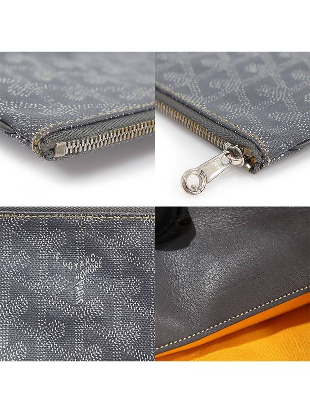 APMSENAT2 MM 51 Gray Color Goyadin Canvas Senna Clutch - GOYARD - BALAAN 7