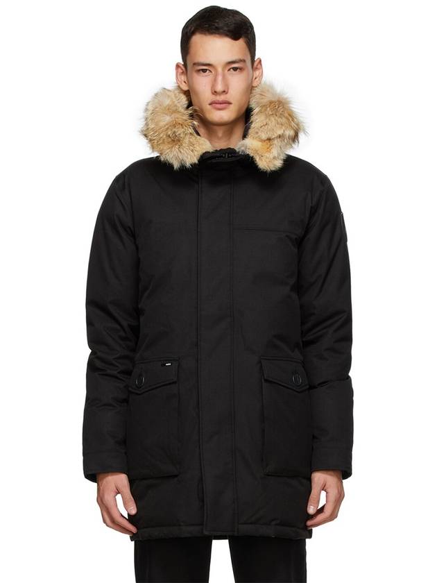 Yves Hooded Fur Padded Parka Black - NOBIS - BALAAN 4